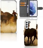 GSM Hoesje Geschikt voor Samsung Galaxy S22 Bookcase Cowboy