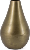Metalen vaas - goud - bloemenvaas - industriële - 7x20.5x31.5cm.