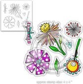 Adorable Florable Clear Stamps (PD8001)