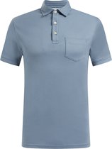 WE Fashion Heren slim fit polo van pima cotton