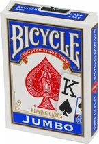 Bicycle Rider Back Jumbo 2 Index Speelkaarten Blauw
