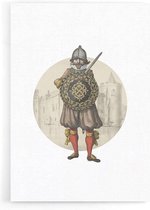 Walljar - Knight II - Muurdecoratie - Poster