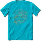 Vissen T-Shirt | Grappig Verjaardag Vis Hobby Cadeau Shirt | Dames - Heren - Unisex | Tshirt Hengelsport Kleding Kado - Blauw - M