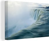 Canvas Schilderij Niagara Falls in de ochtend - 120x80 cm - Wanddecoratie