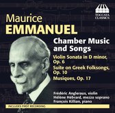 Frederic Angleaux en Helene Hebrard - Maurice Emmanuel: Chamber Music And Songs (CD)