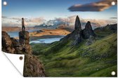 Décoration murale Montagnes - Ecosse - Herbe - 180x120 cm - Poster jardin