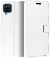 Bookcase Geschikt voor: Samsung Galaxy A22 4G - Wit - portemonnee hoesje