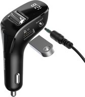 Baseus Bluetooth FM Transmitter - Autoradio - Carkit - Auto Accessories - Bluetooth Adapter - MP3 Speler - USB Stick - SD Kaart - Snellader Iphone/Samsung/Huawei - Muziek Streamen
