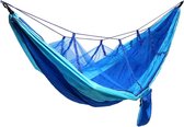 Hangmatten-Ultralight Camping Hangmat Strand Swing Bed Hangmat met Muskietennetten-voor Buitenshuis Backpacken Survival of Reizen-blauw