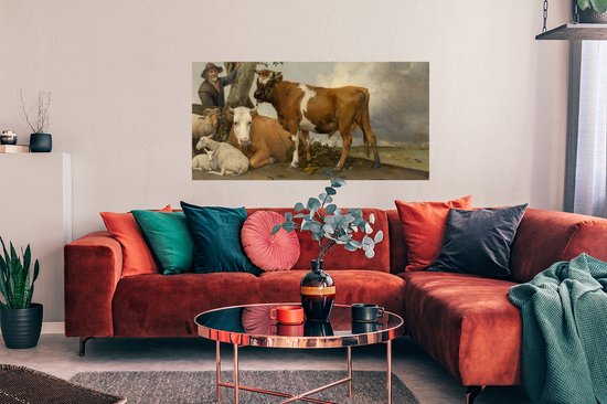 Affiche Le Taureau - Peinture de Paulus Potter - 120x60 cm