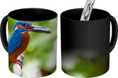 Magische Mok - Foto op Warmte Mokken - Koffiemok - IJsvogel - Vis - Boom - Magic Mok - Beker - 350 ML - Theemok