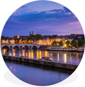 Wall Circle - Indoor Wall Circle - Violet - Ciel - Maastricht - ⌀ 90 cm - Décoration murale - Peintures Ronds