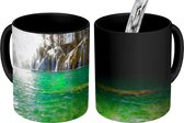 Magische Mok - Foto op Warmte Mok - Reeks van watervallen in het Nationaal park Plitvicemeren - 350 ML