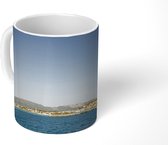 Mok - De vlag van Griekenland boven de zee - 350 ML - Beker