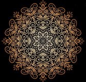 DP Diamond Painting Shiney Mandala GOUD 80 x 80 cm - Volledige bedekking - Vierkante steentjes - Kwaliteitsproduct!