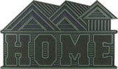 Relaxdays deurmat rubber - Home voetmat - voordeurmat - antislip - 75 x 45 cm - groen