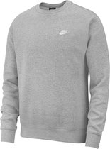 Nike - NSW Club Fleece Crew - Sweater - XXL - Grijs