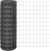 Decoways - Euro hek 10x1 m staal grijs