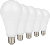 E27 LED-lamp 9W A60 220V 230 ° (5 stuks) - Warm wit licht