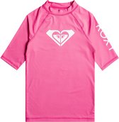 Roxy - UV Rashguard voor meisjes - Whole Hearted - Korte mouw - Pink Guava - maat 152cm