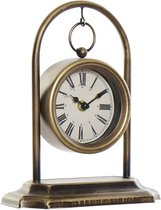 Tafelklok klassiek op standaard goud ijzer 20 x 25 cm - Tafelmodel staande klok