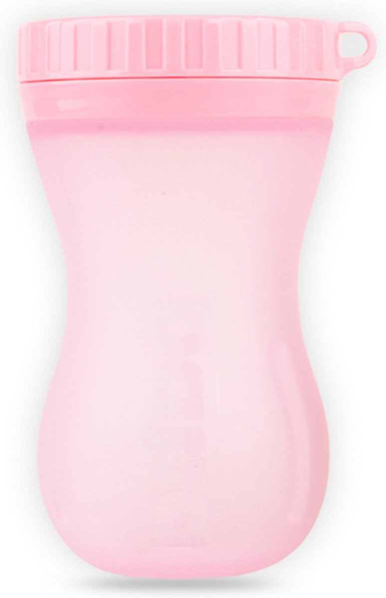 Bapa FlipBottle - Drinkfles - 370ml - Roze - Doorzichtig - BPA vrij