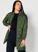 Superdry Dames Lange gewatteerde Studios jas