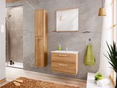 SHOWER DESIGN Set KAYLA - Badkamermeubels 60cm - Houteffect L 60 cm x H 47 cm x D 46 cm