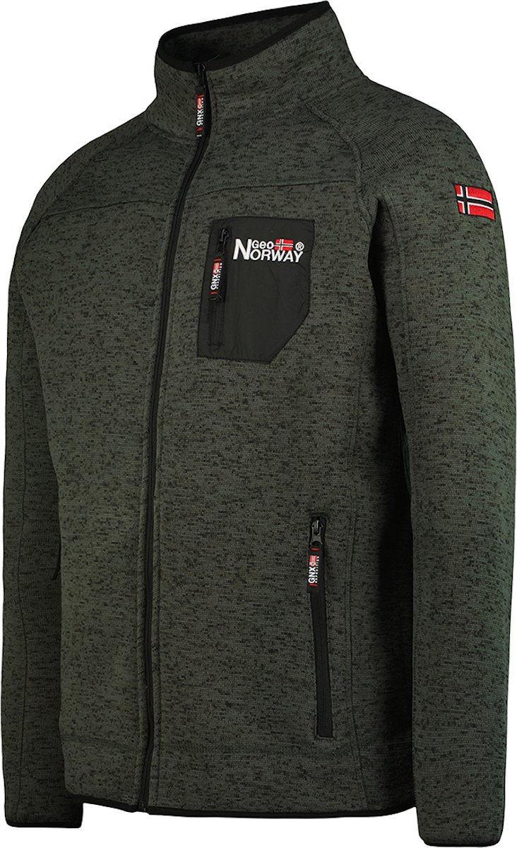Fleece Vest Heren Grijs Met Borstzakje Geographical Norway M bol