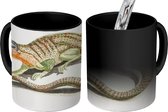 Magische Mok - Foto op Warmte Mok - A lizard - schilderij van Johan Teyler - 350 ML - Uitdeelcadeautjes