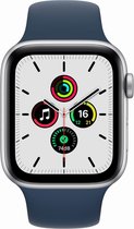 Apple Watch SE 2021 - Smartwatch heren en dames - 44mm - Zilver