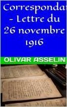 Correspondance - Lettre du 26 novembre 1916