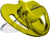 Bambino Geel No. 1 (0-6m) Orthodontische Silicone Fopspeen T159