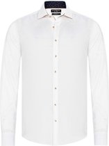 Overhemd Lange Mouw  Sam Denim 1072 White Size : 3XL | Wit overhemd - Shirt white color