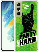 Hoesje Geschikt voor Samsung Galaxy S21 FE Party Hard 3.0