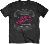 Ed Sheeran Heren Tshirt -M- Bad Habits Zwart