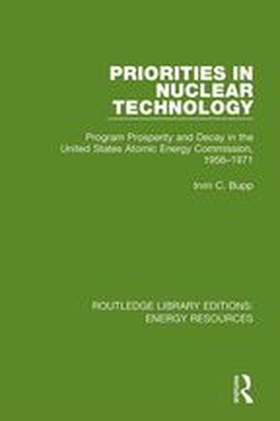 Routledge Library Editions: Energy Resources - Priorities in ... - cover
