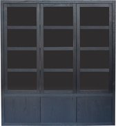 Wandkast fort | black | eikenhout | 175 x 40 x 194 (h) cm