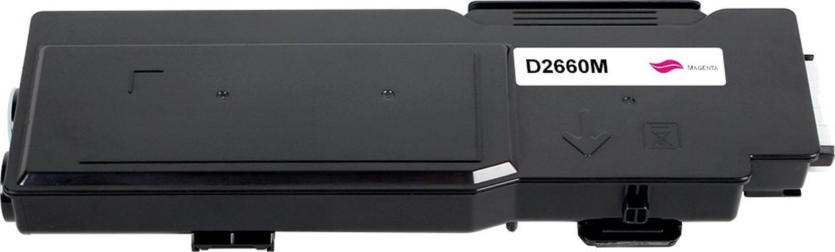 Dell 593-Bbbs - Toner Magenta - 4000 pagina's - Huismerk Compatible - Geschikt voor Dell Color Laser Printer C2660dn Dell Color Laser Printer C2665dnf - D2660M alternatief - Dell inktcartridge