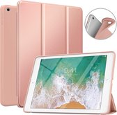 iPad Hoes 2018 - iPad 2017 Hoes Rose Goud -iPad hoes 5e / 6e generatie - iPad hoes siliconen - iPad hoesje Soft smart cover - iPad 2018 Hoes - iPad 9.7 hoes - iPad hoesje Bookcase