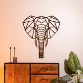 HUUS Wanddecoratie dieren - Luxe Accessoires - Zwart - 52×0,2×60 cm