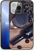 Leuk TPU Backcase iPhone 13 Pro Max Telefoonhoesje met Zwarte rand Wijn