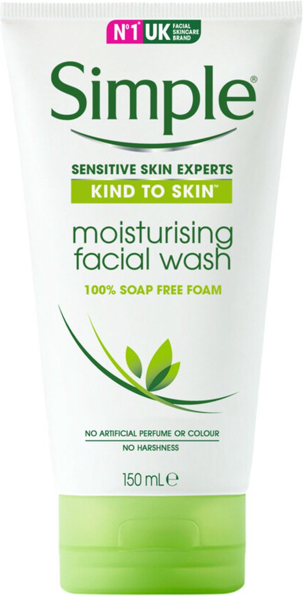 6x Simple Face Wash Hydraterend 150 ml
