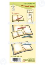 LeCrea - Clear stamp combi Een open boek 557.743