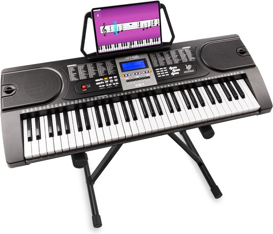 Keyboard starterset - MAX KB1 keyboard piano met o.a. 61 toetsen en  trainingsfunctie... | bol.com