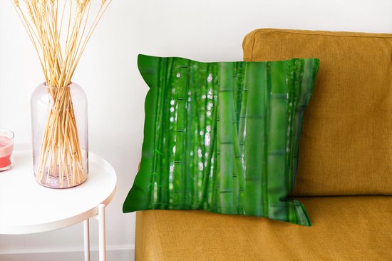 Coussins Coussins décoratifs - Oreillers Salon - 40x40 cm - La forêt de bambous d'Arashiyama de près
