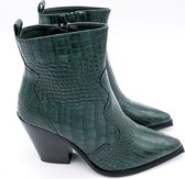 WELOVESHOES® Enkellaarsjes  - Imitatieleer - Groen - Maat 38