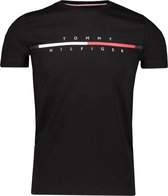 Tommy Hilfiger T-shirt Zwart Aansluitend - Maat XS - Heren - Lente/Zomer Collectie - Katoen
