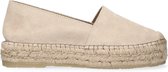 Tango | Vienna 3-a beige suede espadrille - thick natural outsole | Maat: 42