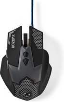 Nedis  Gaming-muis Met Kabel Verlicht 2400 Dpi 7 Knoppen - Zwart - GMWD200BK